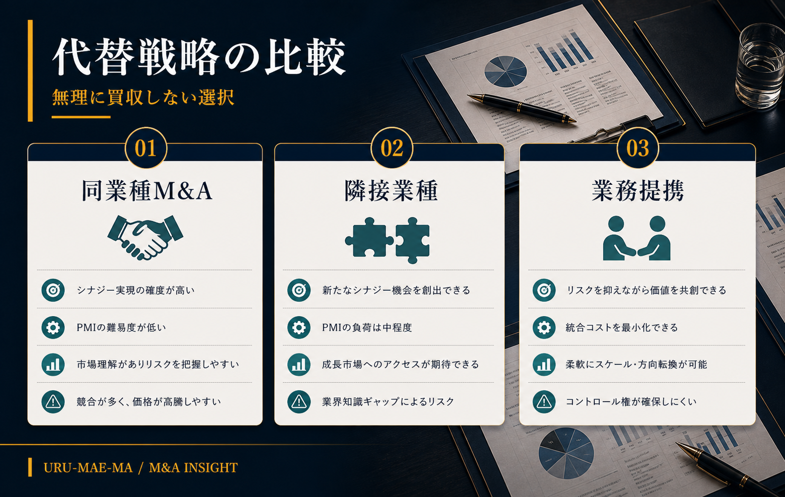 代替戦略の比較